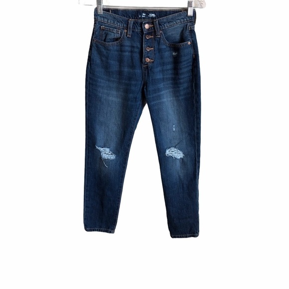 Old Navy Girls Boyfriend Button Fly Jeans - Picture 1 of 11